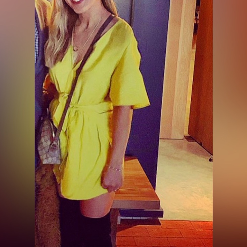 Planet blue yellow Gem romper medium